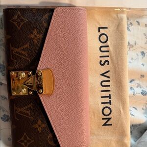 Louis Vuitton Pink and Brown Clutch